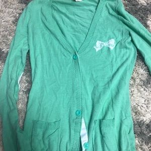 Tommy girl green cardigan